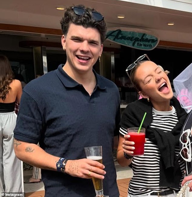 Ms Hardiman-Pearce added: 'Harry from Traitors was on board with a big group of family, but they were low-key and just had a nice time together'