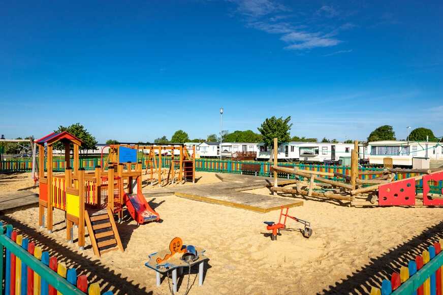 Playground at Dovercourt Essex Park Holiday.