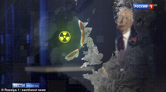 Vladimir Solovyov said the answer was to launch Putin's new Poseidon high-speed nuclear-armed underwater drone at Britain, creating a tidal wave which would drown the population