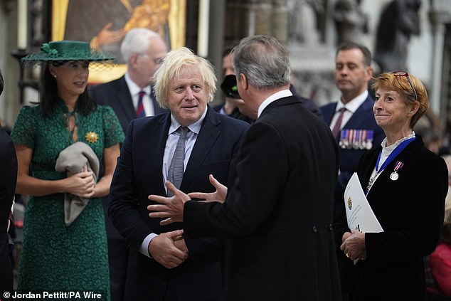 Former Conservative Party prime ministers Boris Johnson and Lord David Cameron today