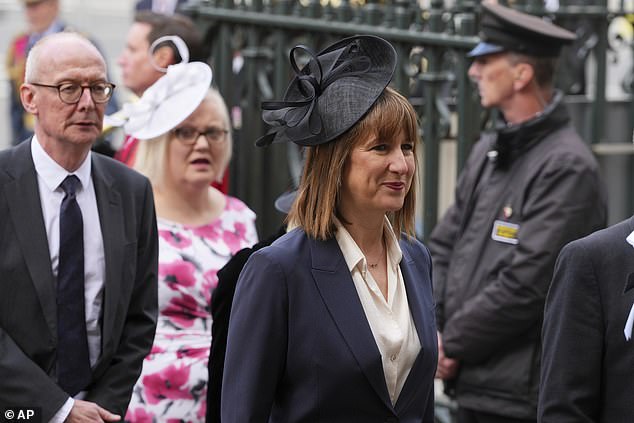 Chancellor of the Exchequer Rachel Reeves arrives to attend the service of thanksgiving