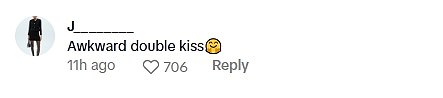 The moment was shared on TikTok with fans quickly spotting the awkward exchange