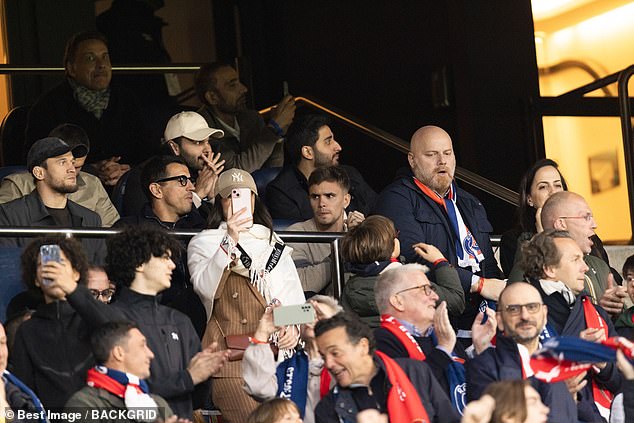 The avid football fan looked exasperated as his live reactions were caught on camera while he sat in the stands