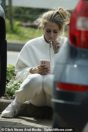 Stacey spent a few moments enjoy her cigarette before collecting her thoughts