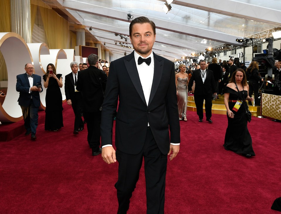 Leonardo DiCaprio at the Academy Awards.
