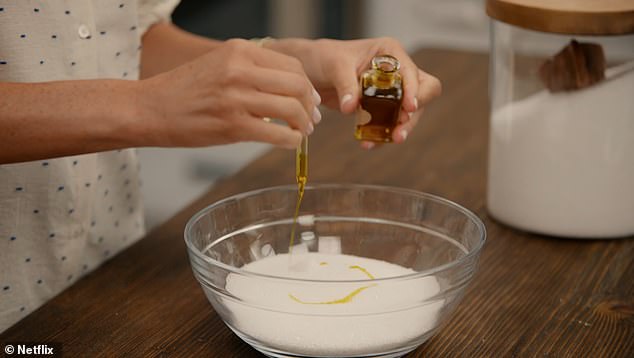 She added Epsom salt, Himalayan salt, arnica oil and lavender oil to the mixture. Epsom salt can be dangerous for diabetics