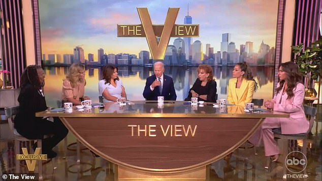 Former President Joe Biden appears on The View to talk about the 2024 campaign