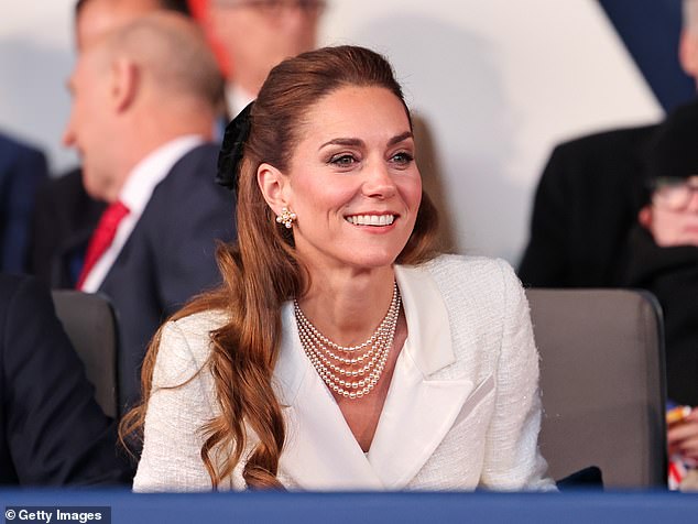 The Princess was glamorous, opting for a sophisticated make-up look, as she attended the concert