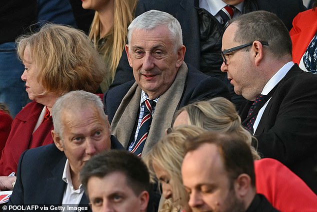 Speaker of the House of Commons, Lindsay Hoyle (centre) pictured taking his seat ahead of the concert