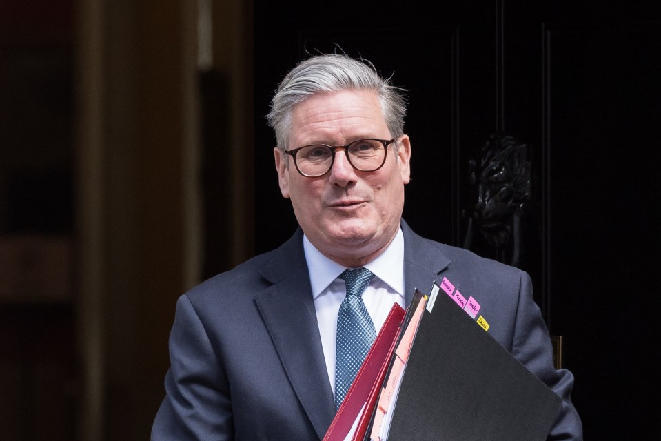 Sir Keir Starmer leaving 10 Downing Street.