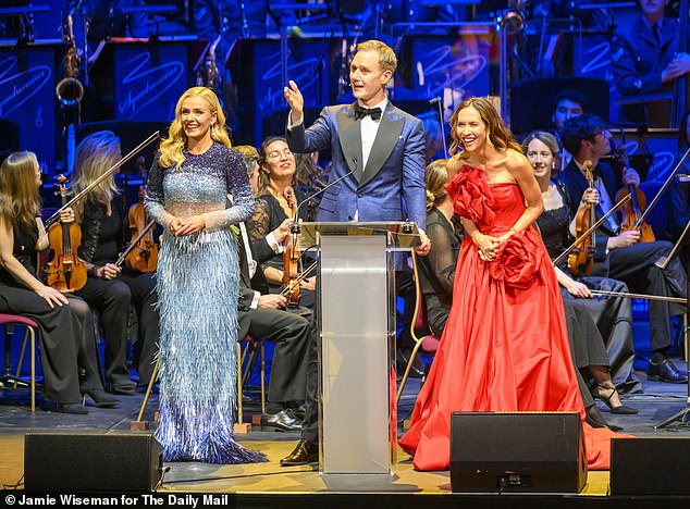 Myleene hosted the sell-out tribute concert at the Royal Albert Hall alongside Katherine Jenkins and Dan Walker