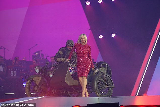 Zoe made an entrance at the historic Horse Guards Parade