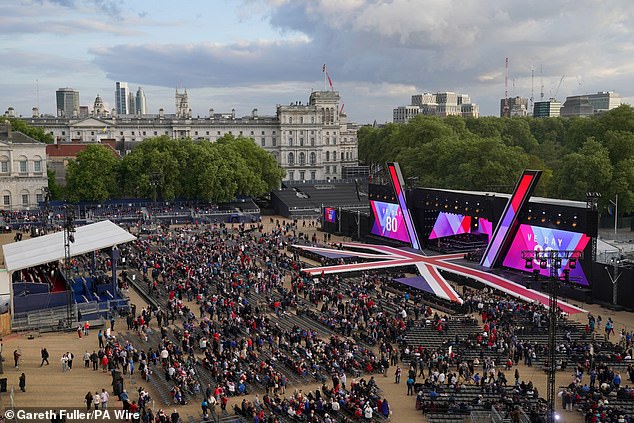 Thousands began to gather this afternoon