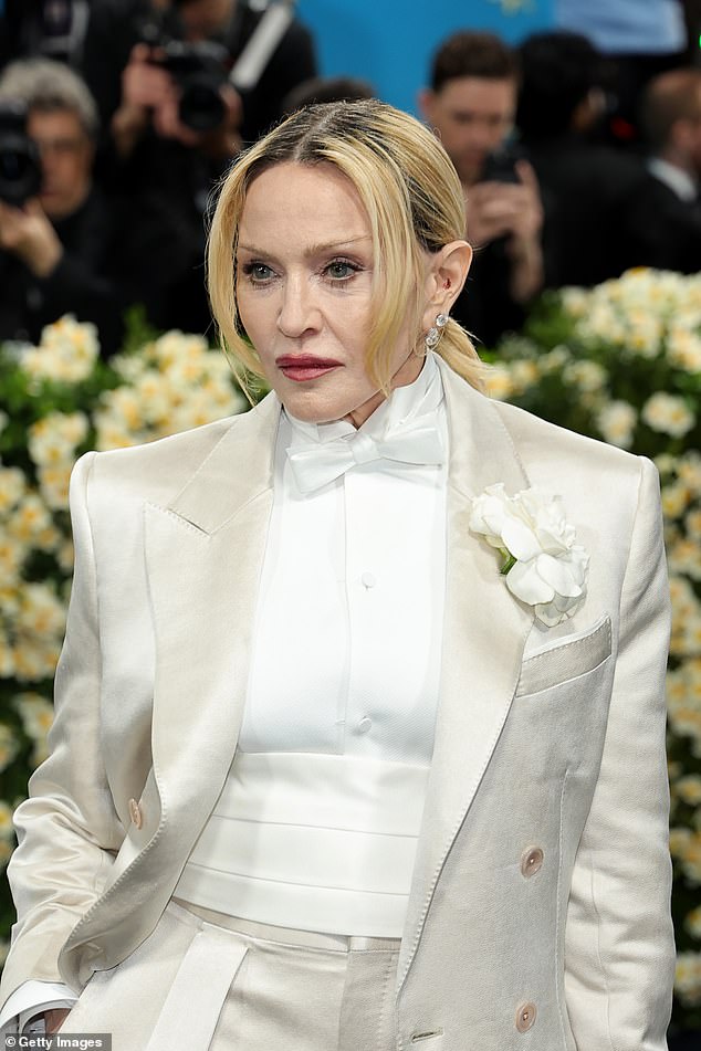 The machine can also be used for aesthetic reasons, such as skin rejuvenation and skin tightening; Madonna pictured at the 2025 Met Gala on May 5