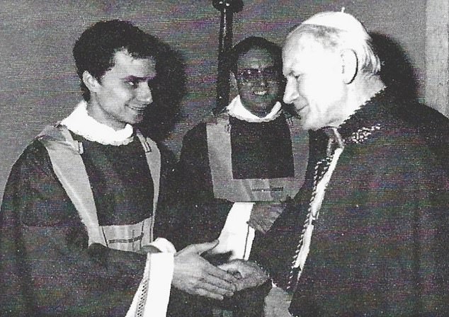 Newly elected American Pope Leo XIV came from humble beginnings in southern Chicago suburbs where, as newly ordained Rev. Robert Prevost he met Pope John Paul II in 1982