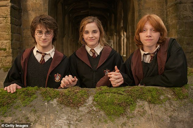 The lucky three children, who Warner Bros have teased will be announced any day now, are set to start filming this summer; pictured 2005