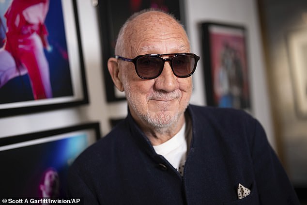Pete Townshend in London yesterday to announce The Who's North America Farewell Tour