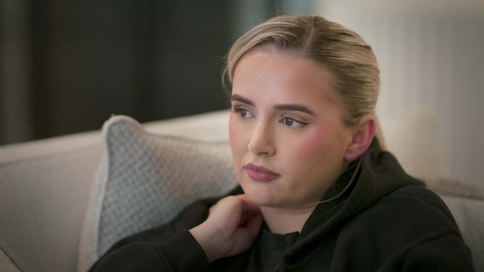 Molly-Mae Hague in a pensive mood.