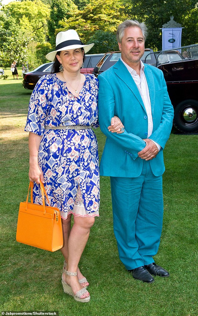 The couple tied the knot with property tycoon Ben Anderson (pictured in 2013) in a secret ceremony at Mayfair's Grosvenor Chapel, but it was last minute and Phil was unable to attend