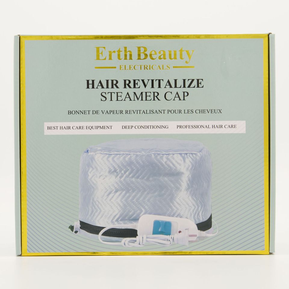 Erth Beauty Hair Revitalize Steamer Cap in box.