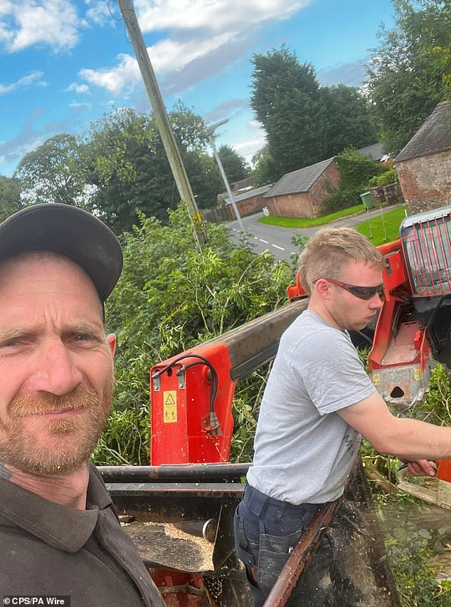 Daniel Graham and Adam Carruthers, pictured working together. The relationship between the pair has evidently broken down since