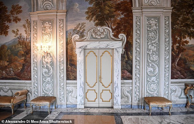 The Gallery of Alexander Vii During a Preview of the Opening to the Public of the Papal Apartment in the Apostolic Palace of Castel Gandolfo