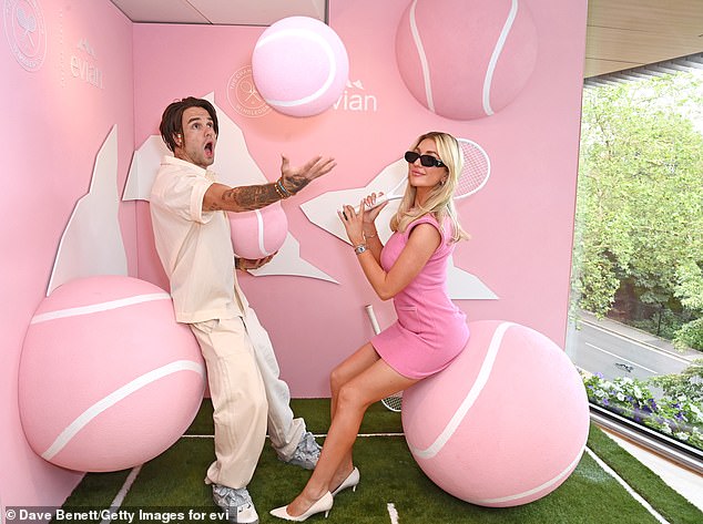 Liam and Kate were together for around two years (pictured at Wimbledon in 2023)