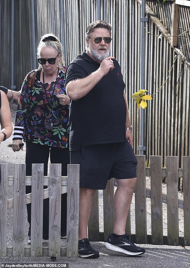 Russell Crowe was pictured smoking a cigarette in Coffs Harbour, on the NSW north coast after previously revealing he easily smokes 40 a day (pictured in 2023)