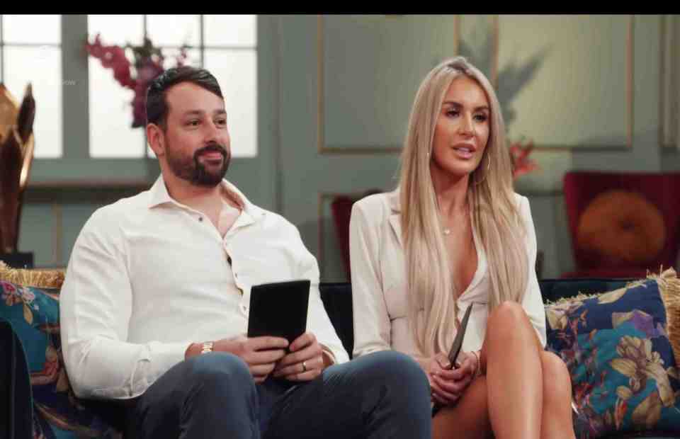 Peggy and Georges from Married at First Sight UK at the commitment ceremony.
