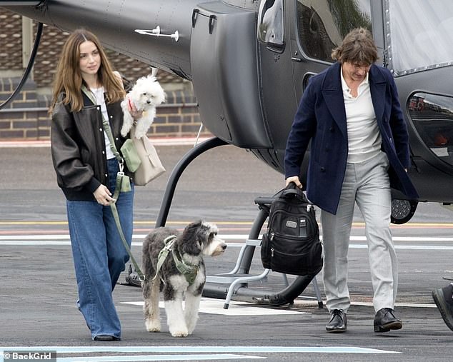 The couple were back again in April, touching down after a brief getaway to Ana's former home of Madrid, Spain