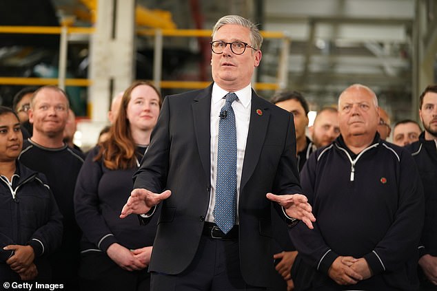 Keir Starmer went to the JLR plant in Solihull to announce the agreement yesterday