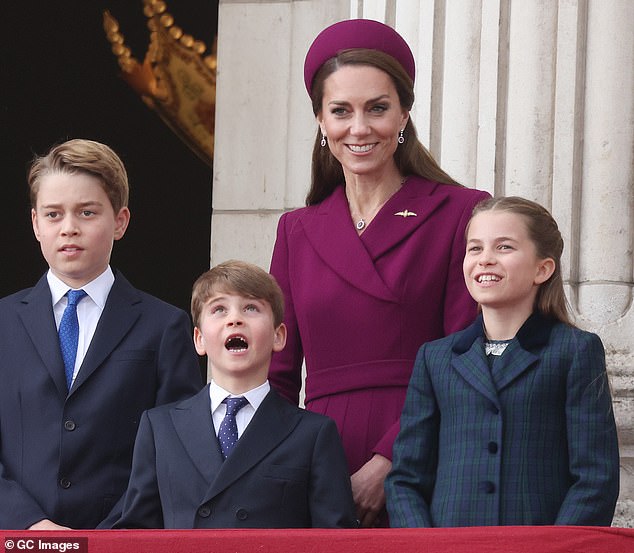 It comes after Princess Charlotte, alongside her parents, the Prince and Princess of Wales, and her brothers, Princes George and Louis joined the King and Queen at the VE Day 80th anniversary celebrations (pictured)