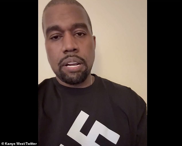 Kanye took aim at Kim Kardashian and continued to profess his love for Adolf Hitler as he released the music video for his vile new song, Heil Hitler (Hooligan Version)