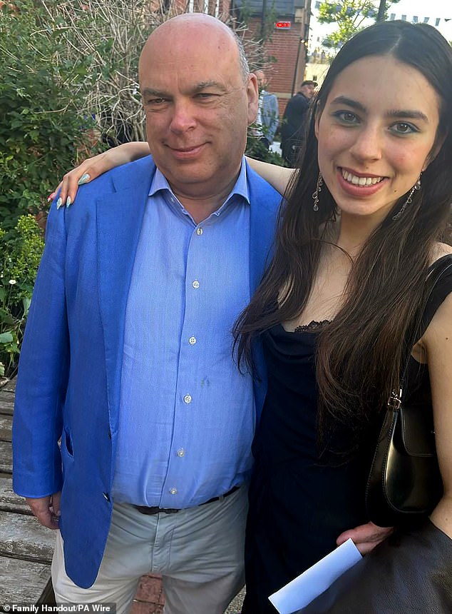 The vessel sank in a freak storm off the fishing village of Porticello, Sicily, last August, killing seven - including billionaire tech tycoon Mike Lynch (left) and his daughter Hannah (right)