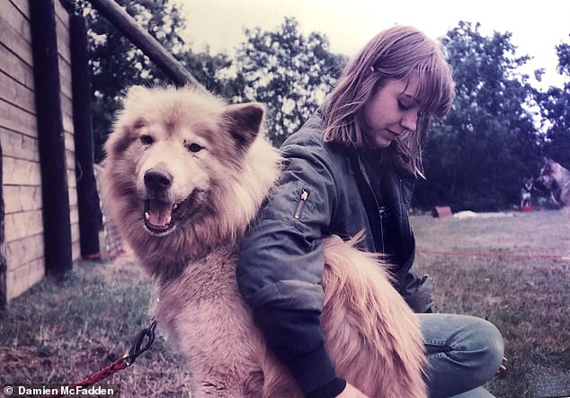 Almost every family photograph of Julie features her with a dog or other animal. She was besotted with wildlife, a trait she shared with her mother Jan
