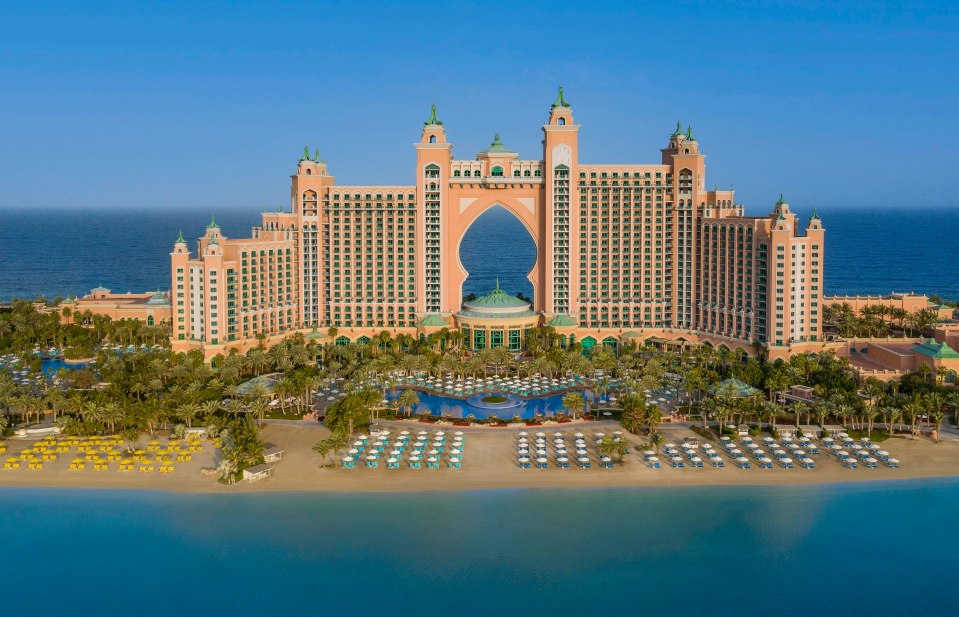 Aerial view of Atlantis, The Palm.