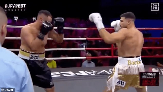 The former Love Island star made hard work out of his Bosnian opponent in Budapest