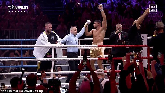 Fury won on a unanimous points decision win in the six-round cruiserweight clash in Budapest