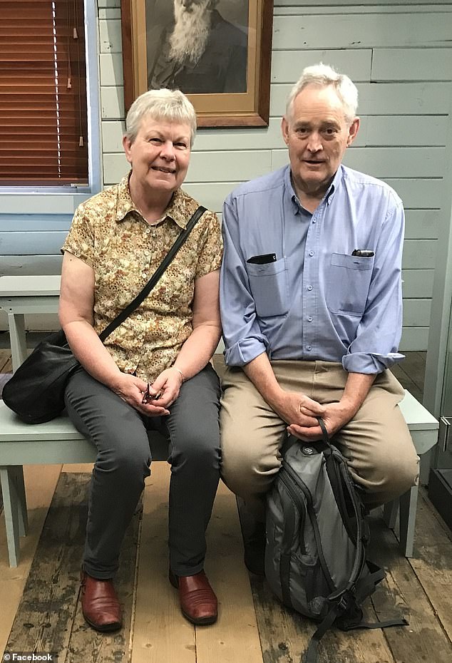Pictured: Heather and Ian Wilkinson. Ian told the court that Heather had noted the colourful plates at the dinner party