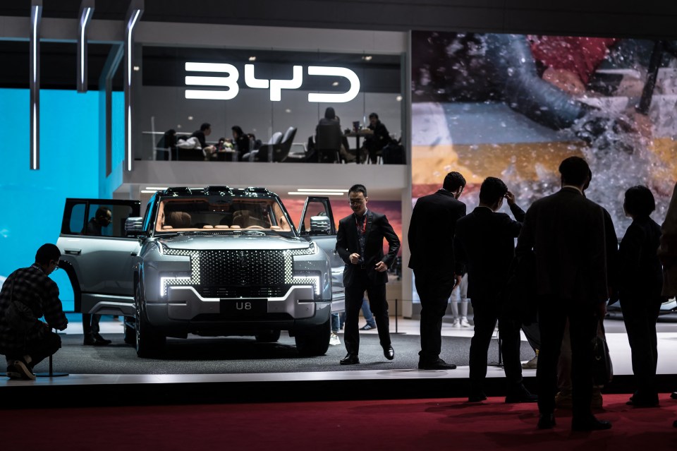 Yangwang U8 SUV at a car show.