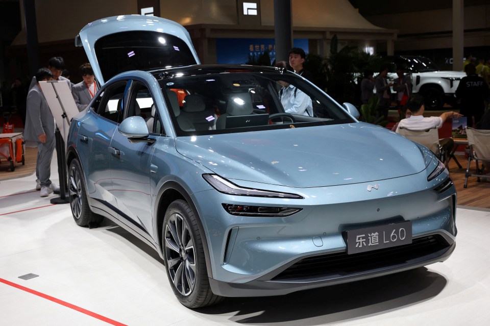 NIO L60 electric SUV at Auto Shanghai show.