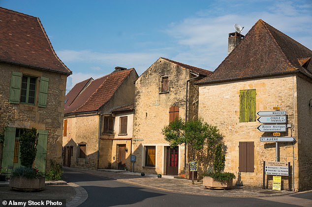 The sunlit village of Tremolat, a commune in the Dordogne department in Nouvelle-Aquitaine in south west France