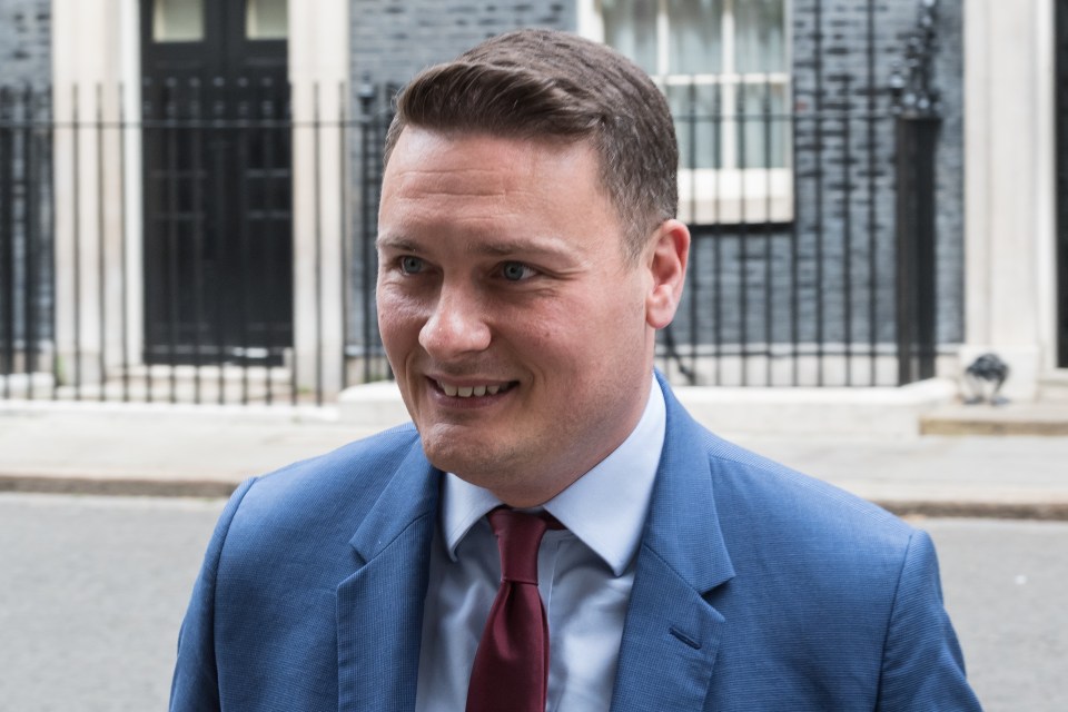 Wes Streeting leaving 10 Downing Street.