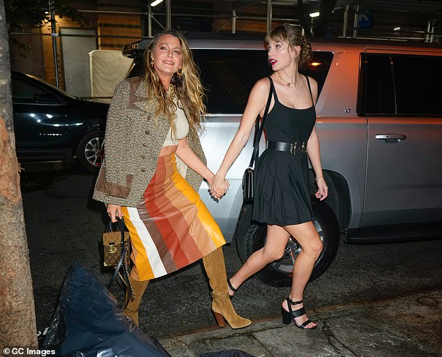 Taylor's camp slammed the subpoena as they argue that she was not very involved in the drama on set of 2024 film It Ends With Us; Taylor and Blake are seen in New York back in September 2023