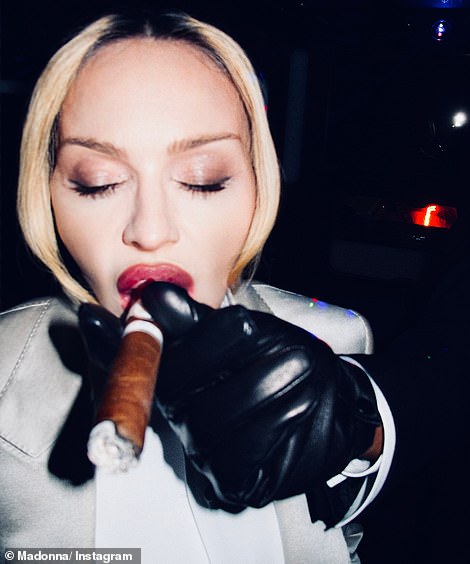 The UK-based aesthetician took to Instagram on Thursday to reveal the real skin texture of some of the world's most beautiful stars. Pictured: edited Madonna photo