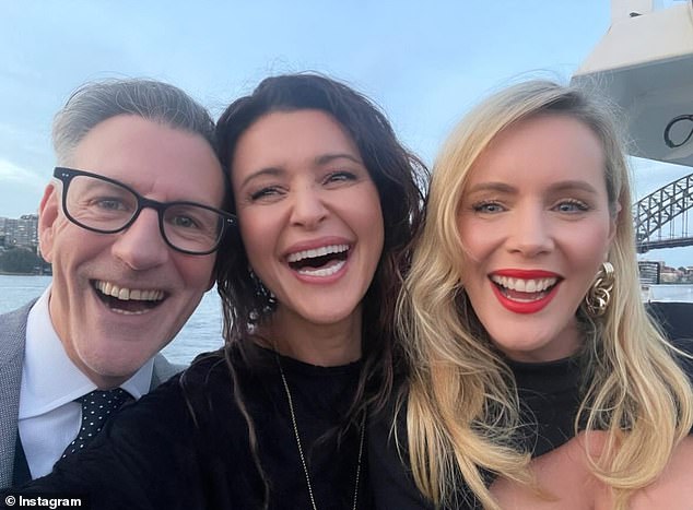 Lowe was joined by 180 of his closest friends - such as former model Michelle Leslie and television presenter Sophie Falkiner - for a 'final send off' on Sydney Harbour on Thursday night