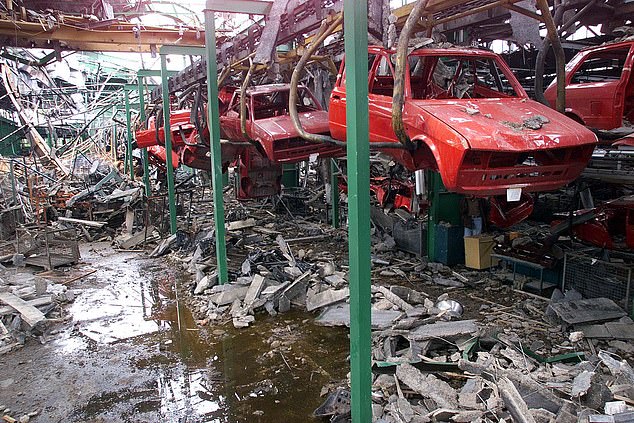 The Zastava car factory in the central Serbian town of Kragujevac, some 75 miles from the capital Belgrade, was heavily damaged during air strikes in 1999