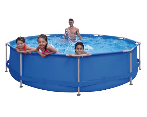 Crystal 12FT Round Above Ground Steel Frame Swimming Pool, Durable Outdoor Garden Pool, Sturdy Steel Frame Pool for Families, Large - £77.99<br />
<x-embed href=