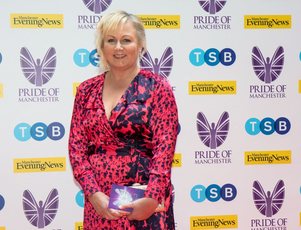 Sue Cleaver at the Pride of Manchester Awards.