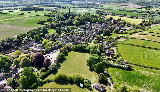 An aerial view of the sleepy village of Wentworth, as residents remain divided over recent planning proposals